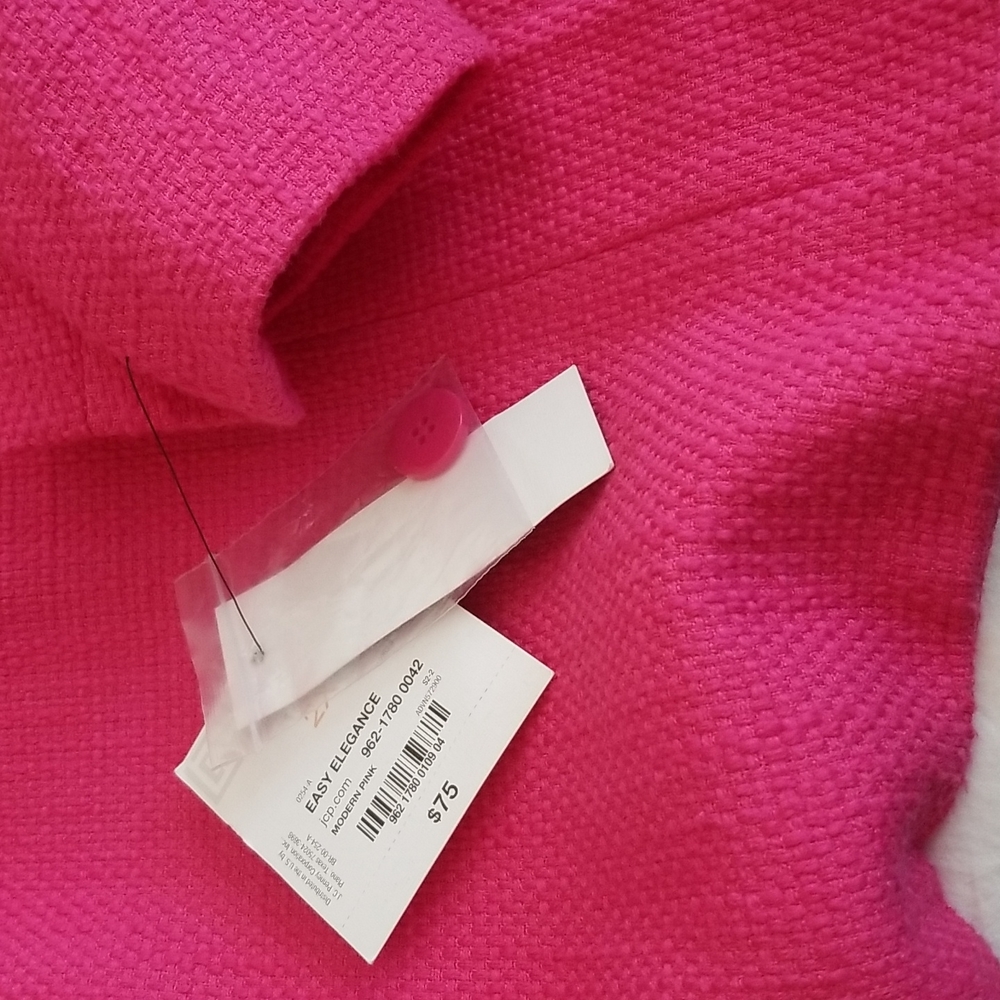Liz Claiborne, plus size jacket, Fuchsia 2X - Picture 5 of 7